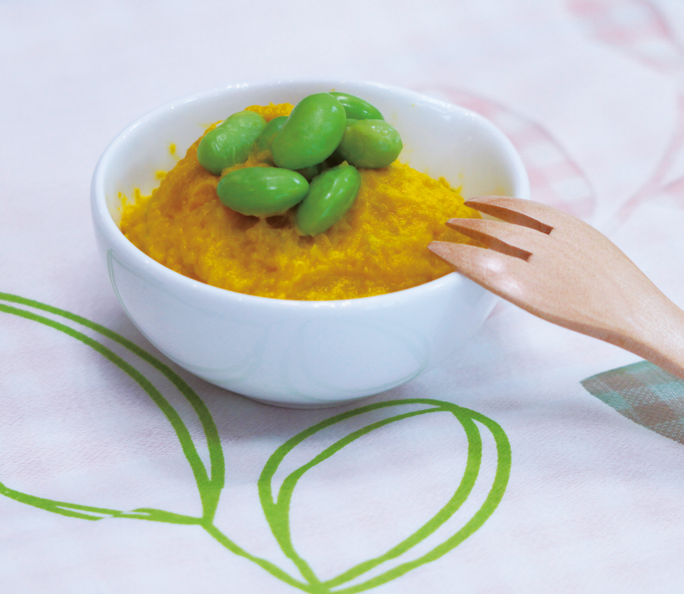 かぼちゃと枝豆のサラダ（園児向け）｜クッキングレシピ｜北沢産業株式会社